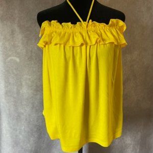 Boston Proper Yellow Sleeveless Top Size S